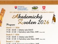 Akademický Zvolen 2026 prinesie folklór do divadla aj na námestie
