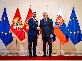 Predseda vlády SR Robert Fico sa stretol s prezidentom Čiernej Hory Jakovom Milatovićom