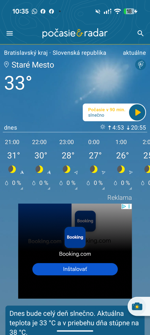 Prečo každá aplikácia ukazuje iné počasie? Toto je dôvod