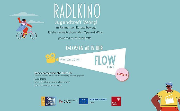 „Film ab“ beim EU-Radlkino in Jenbach und Wörgl