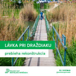 Nová lávka pri Draždiaku sa stáva realitou