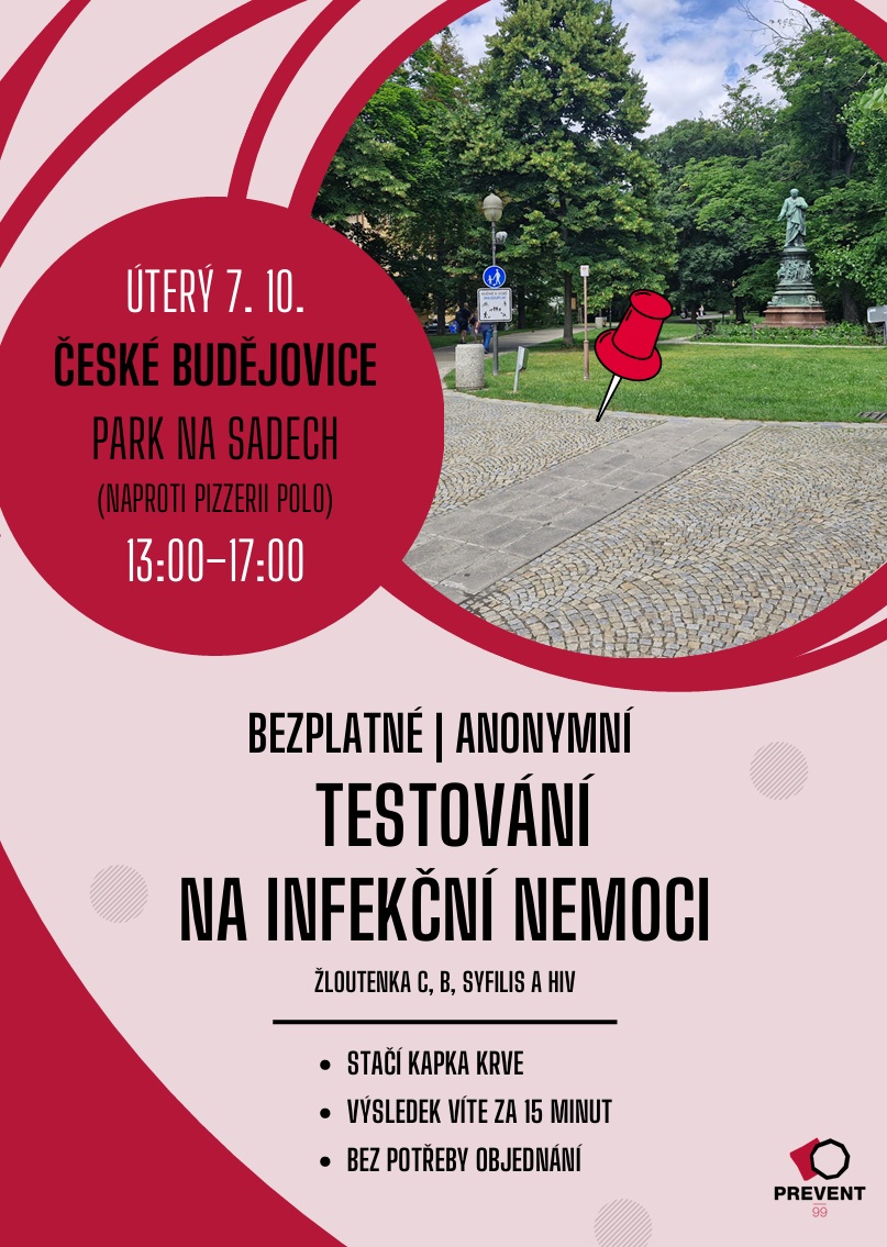 Otestujte se v Budějovicích na infekční nemoci zdarma, rychle a anonymně