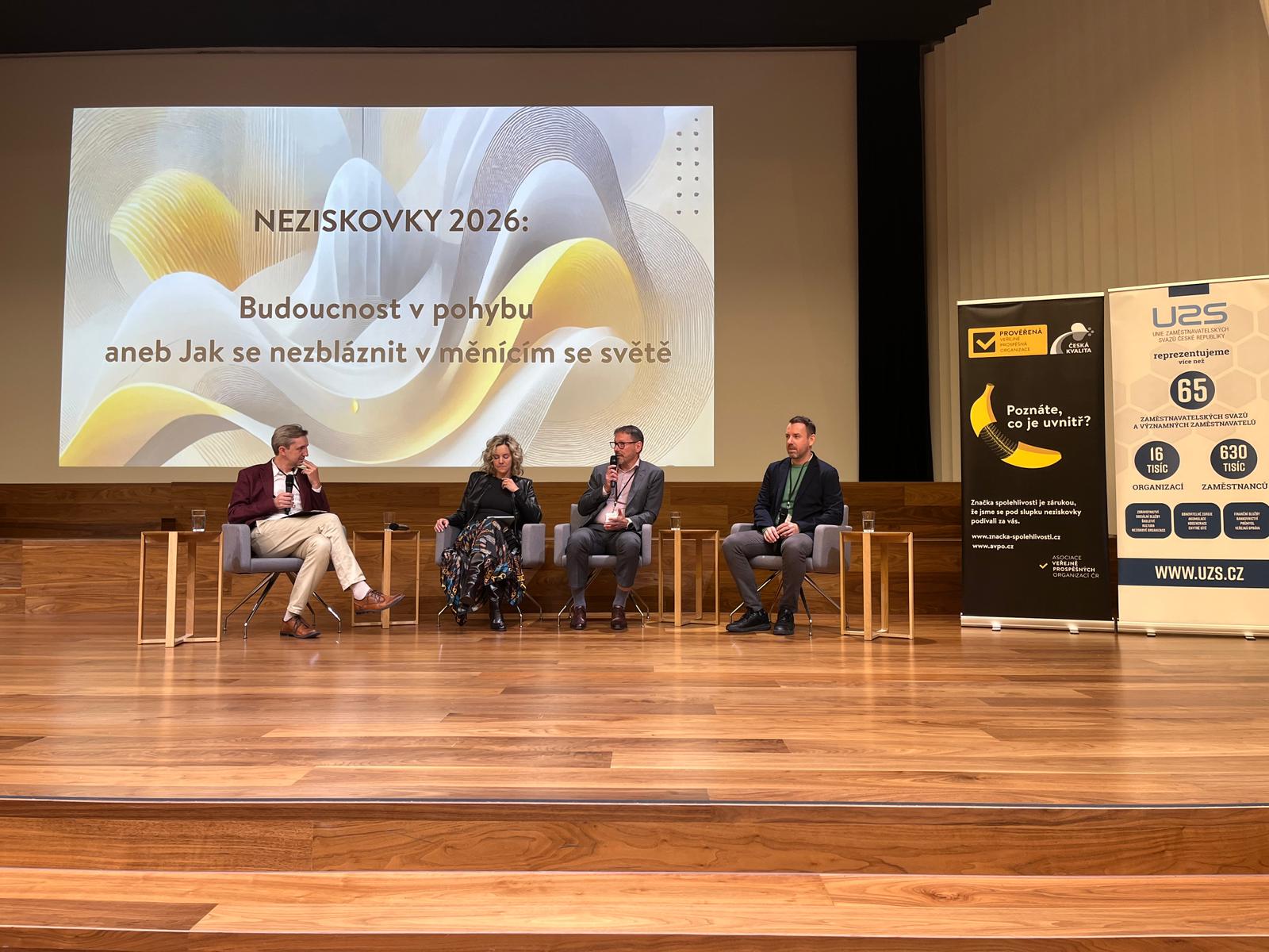 Umělá inteligence jako výzva pro úspěšné sbírkové kampaně? I o tom byla řeč na letošní konferenci NEZISKOVKY 2026.