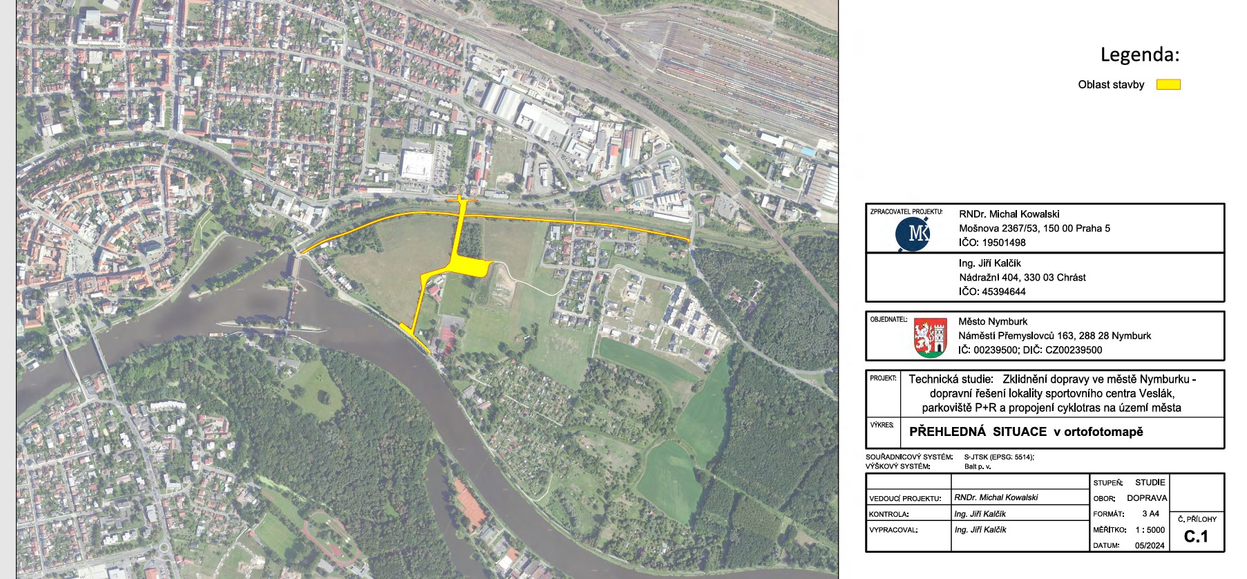 Nymburk připravuje dopravní řešení pro sportovní centrum Veslák