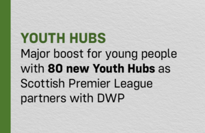 Major boost for young people with 80 new Youth Hubs as Scottish Premier League partners with DWP