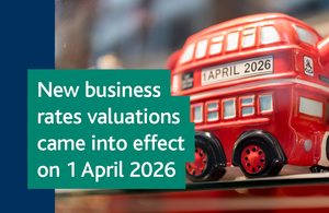 Valuation Office – New rateable values come into effect for 2026 to 2029
