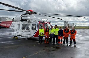 Summer boost for HM Coastguard Search and Rescue helicopters