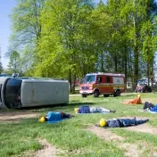 Budúci záchranári v akcii