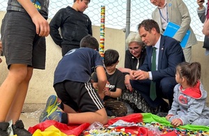 Falconer announces new funding for displaced people in Lebanon