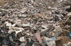 Waste carrier fined after depositing tonnes at illegal site