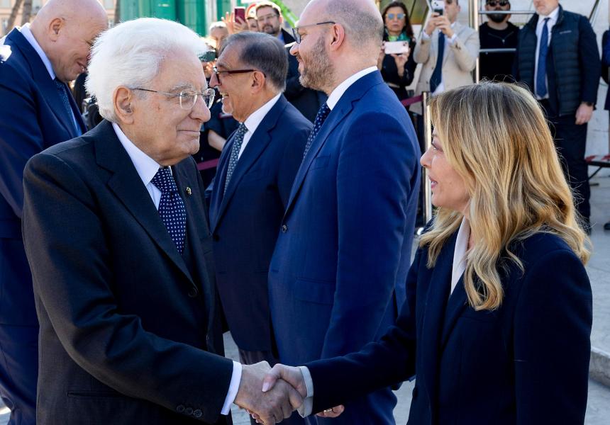 81° Anniversario della Liberazione, il Presidente Meloni all'Altare della Patria