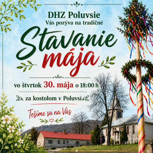 Stavanie mája v Poluvsí 30.4.2026