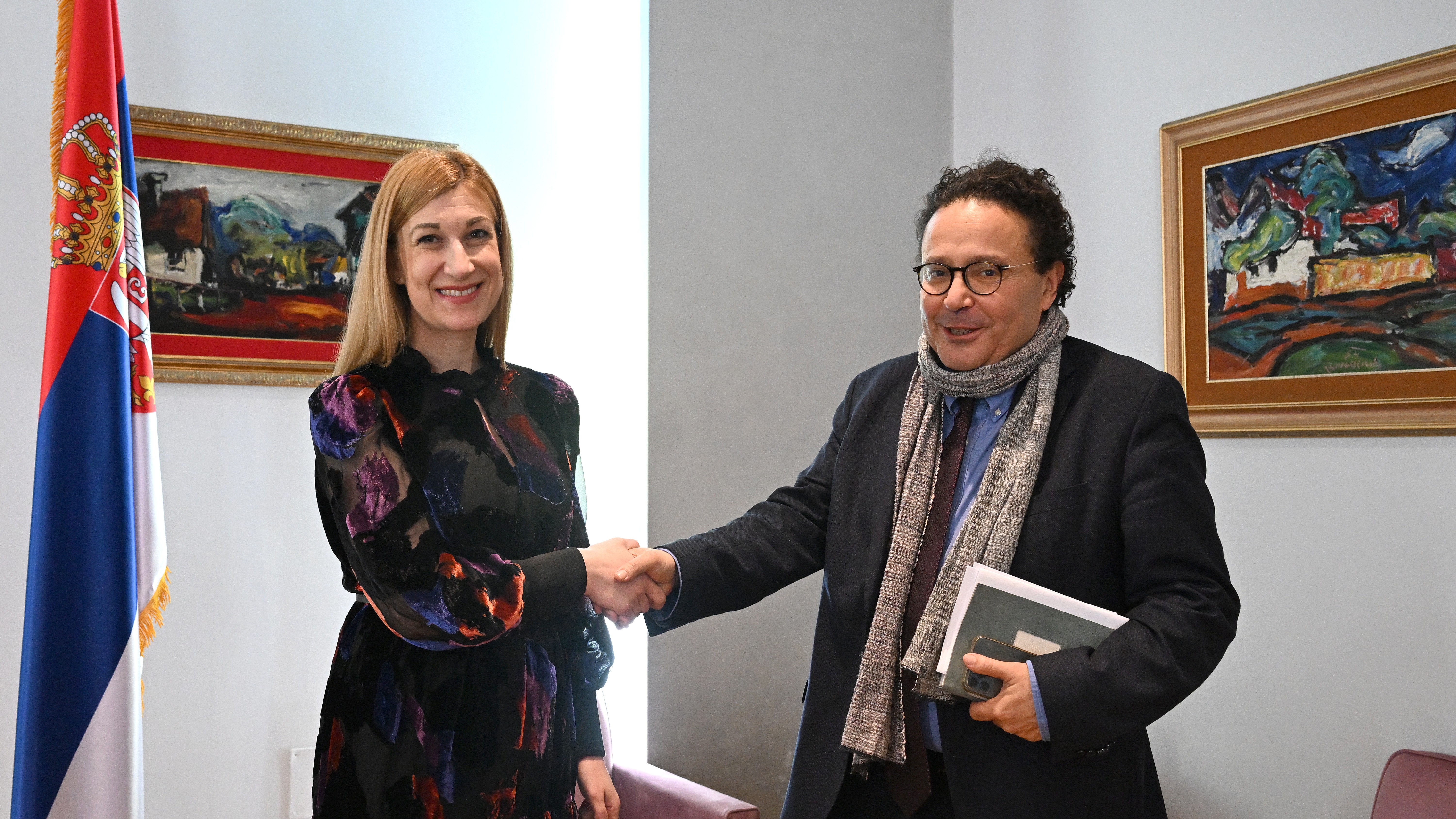 Јовановић са представником Високог комесара Уједињених нација за избеглице у Републици Србији