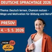 Deutsche Sprachtage Prešov 2026 prinesú diskusie, expertov aj príležitosti pre študentov
