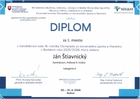 Celoštátne kolo Olympiády zo slovenského jazyka a literatúry