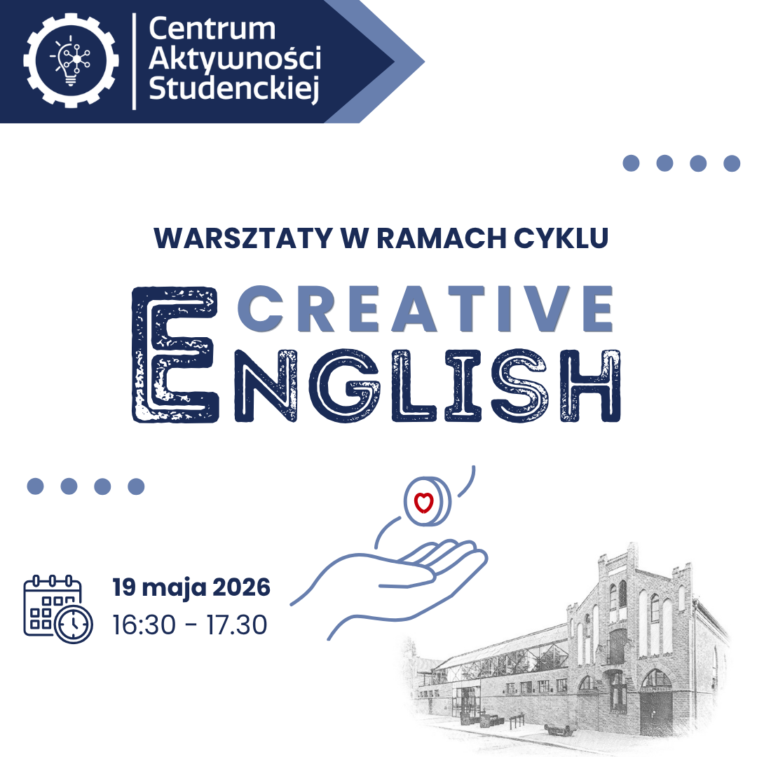 „CREATIVE ENGLISH” to godzinne, pełne energii spotkania z językiem angielskim, który żyje, bawi i inspiruje.