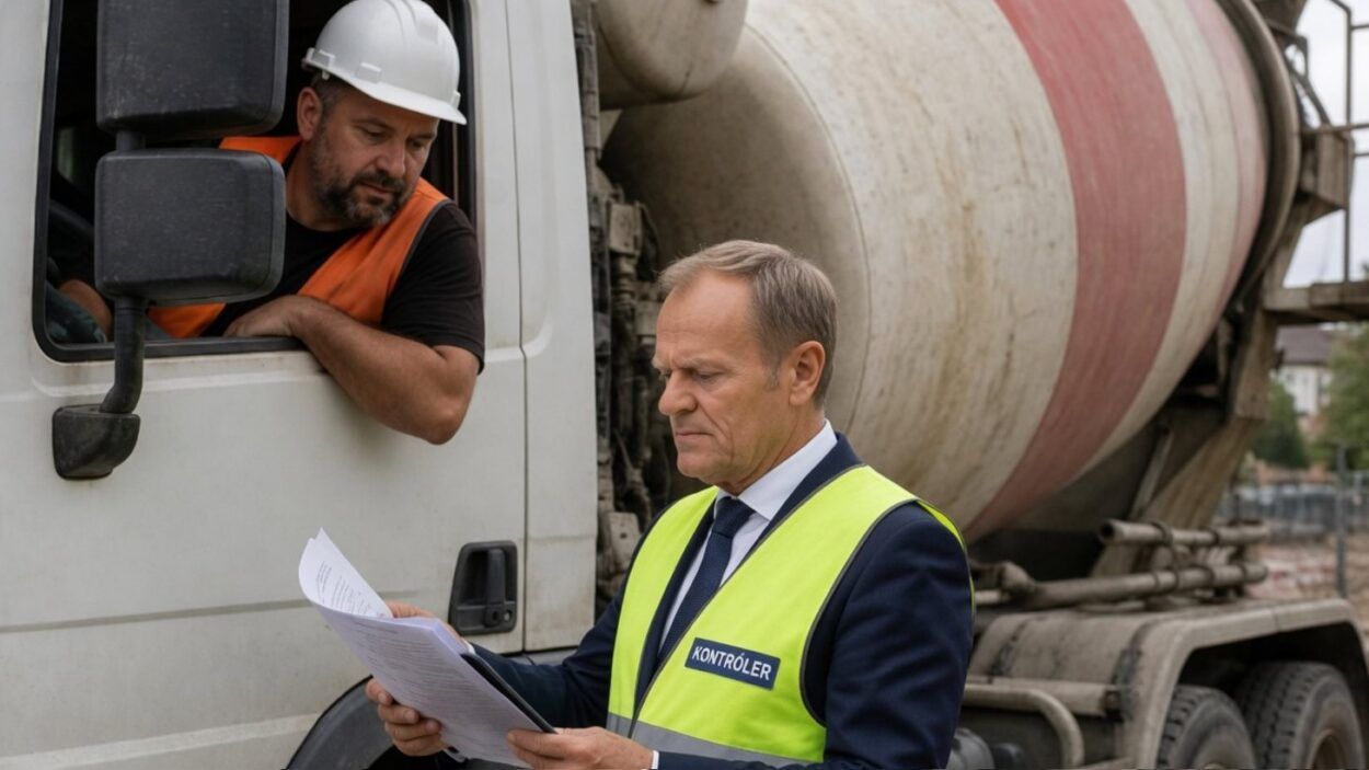 Rząd Tuska będzie śledzić każdy transport betonu powyżej 50 kg. To są dwa worki!