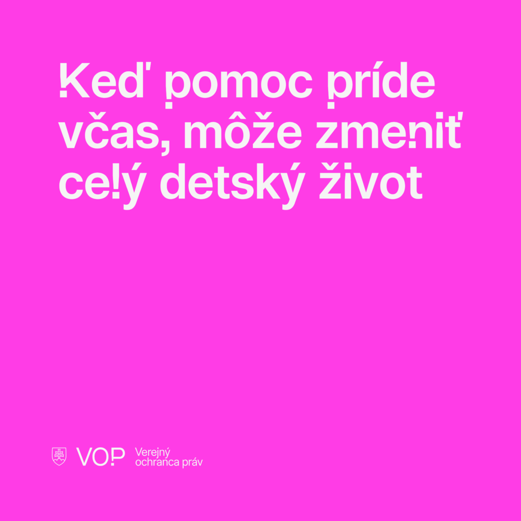 Keď pomoc príde včas, môže zmeniť celý detský život