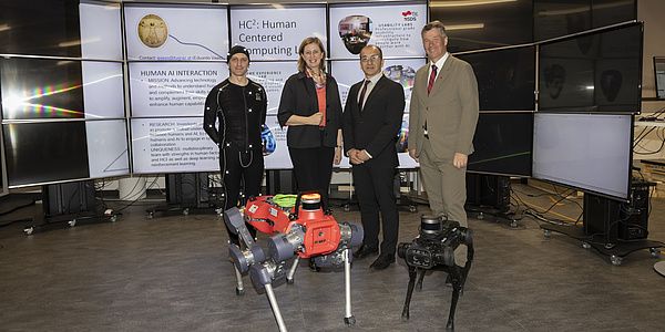 Spürroboter auf vier Beinen für sichere Feuerwehreinsätze