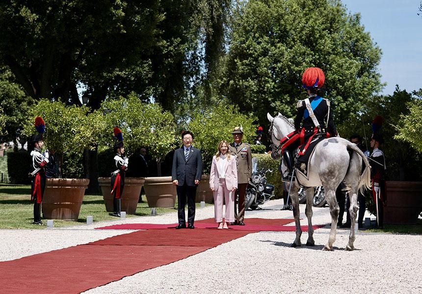 Incontro con il Presidente della Repubblica di Corea