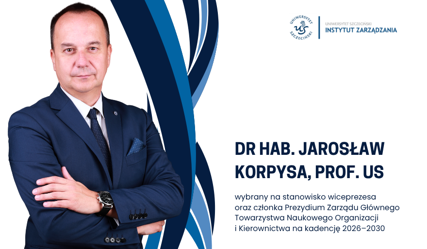 Dr hab. Jarosław Korpysa, prof. US, wybrany wiceprezesem jednego z najstarszych towarzystw naukowych w Polsce