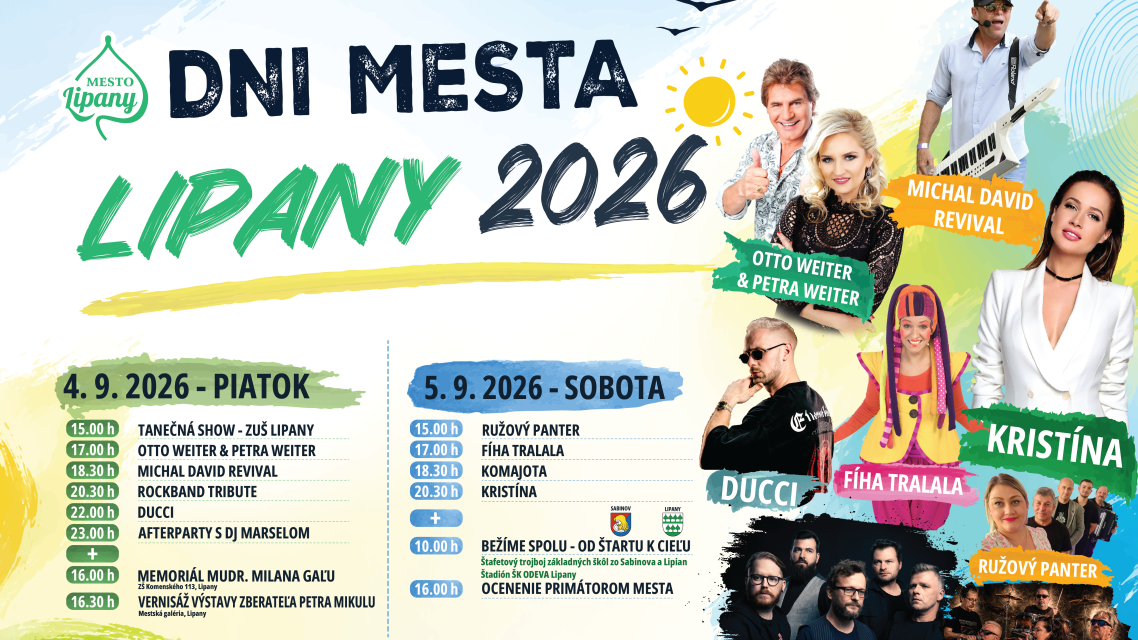 Dni mesta Lipany 2026