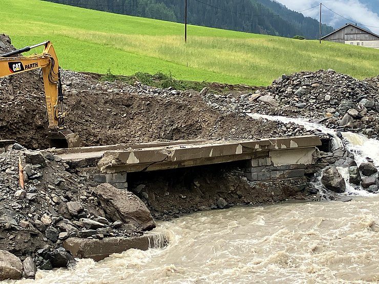 Ersatzstraße für zerstörte Pitztalstraße errichtet