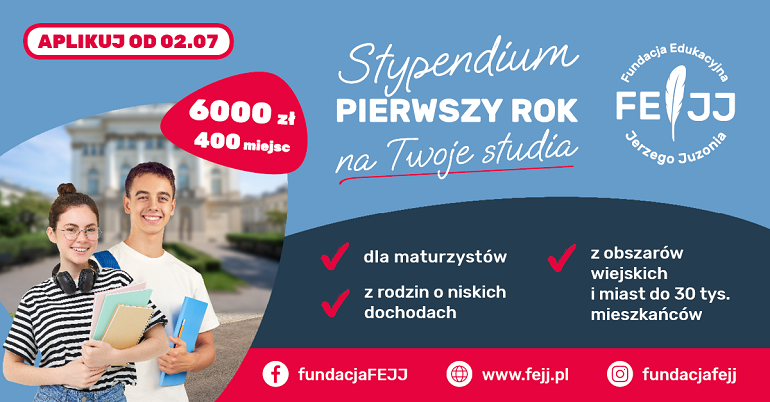 Stypendia dla rozpoczynających studia
