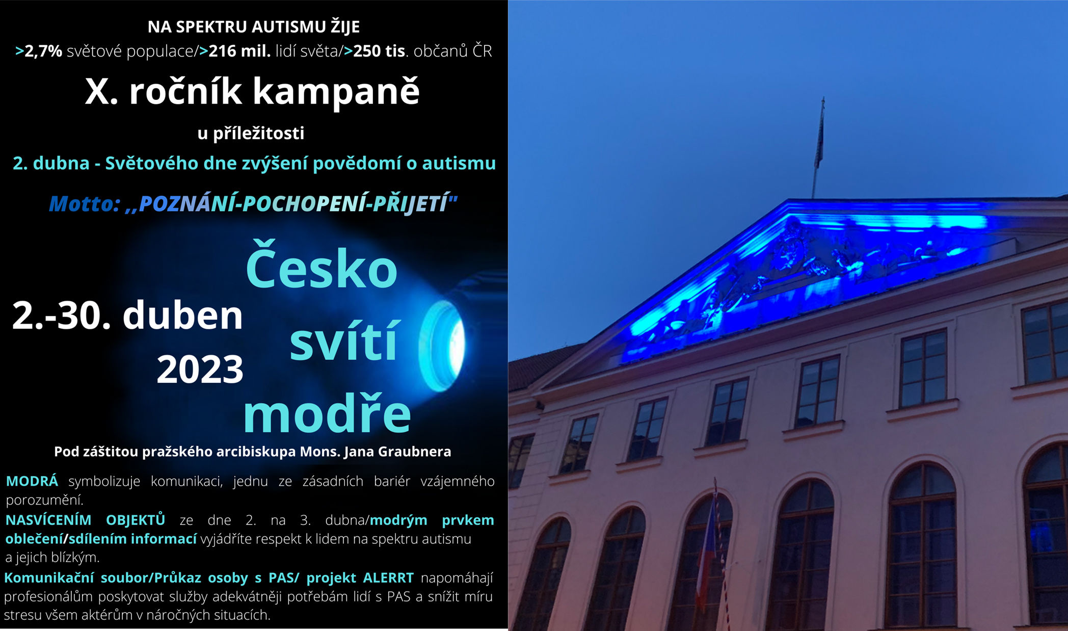 Sněmovna bude svítit modře