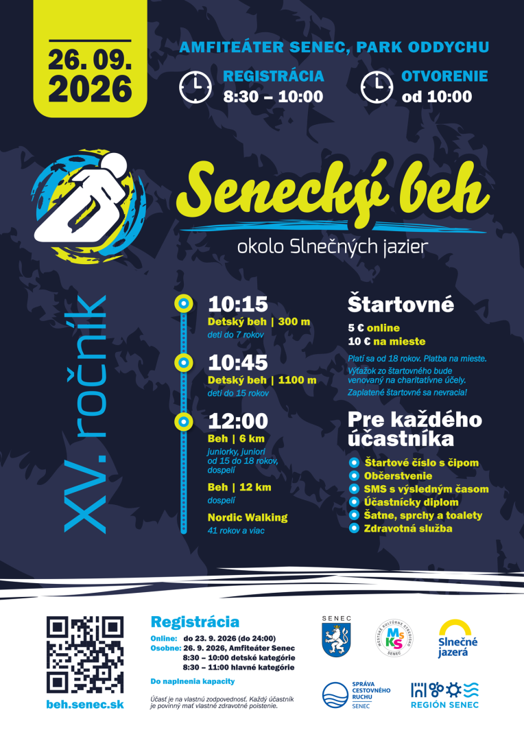 Senecký beh oslavuje 15. ročník podujatia spustením nového webu – registrácia je otvorená