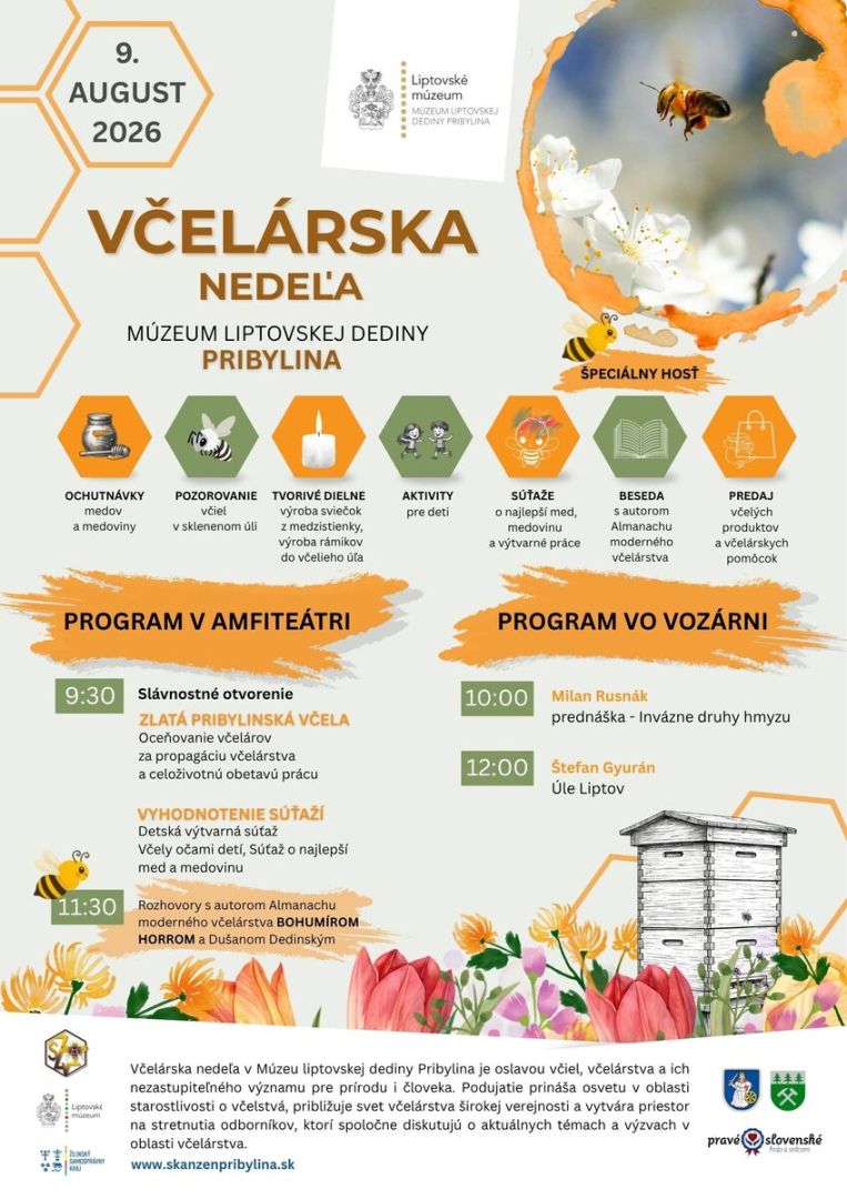 VČELÁRSKA NEDEĽA BUDE OSLAVOU NEOCENITEĽNEJ PRÁCE VČIEL A VČELÁROV