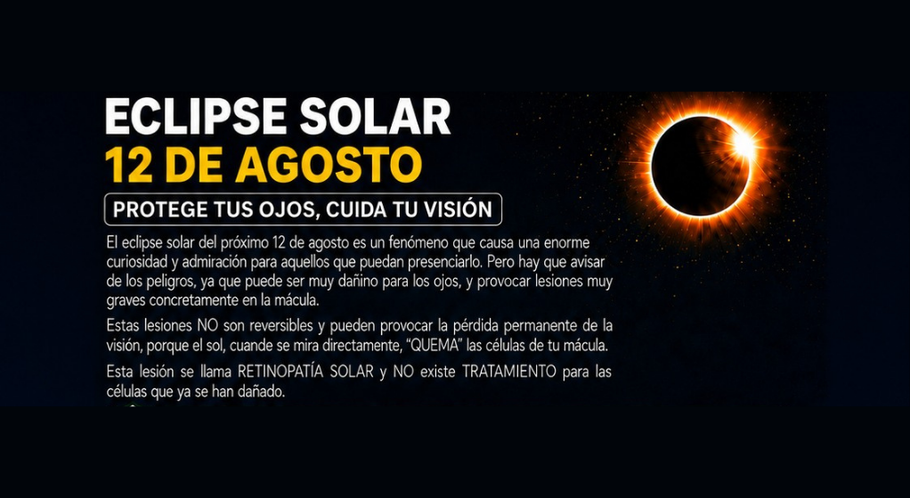 El IIS Aragón recuerda la importancia de proteger la visión durante el eclipse solar del 12 de agosto