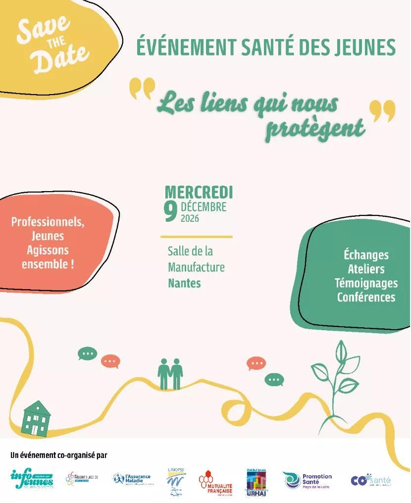 Événement santé des jeunes en Pays de la Loire : le 9 décembre 2026