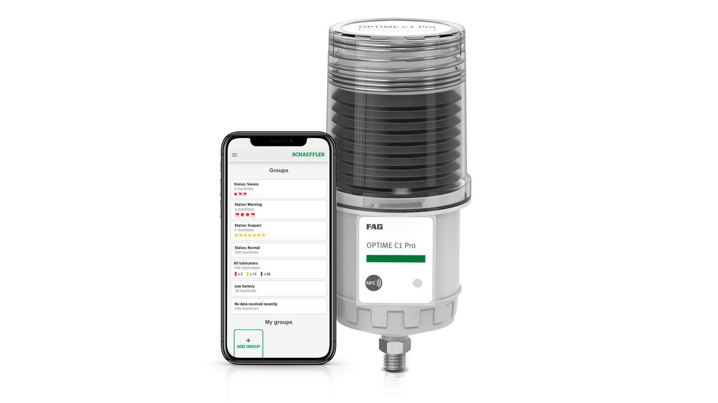 Schaeffler expands its smart lubrication portfolio with the FAG OPTIME C1 Pro