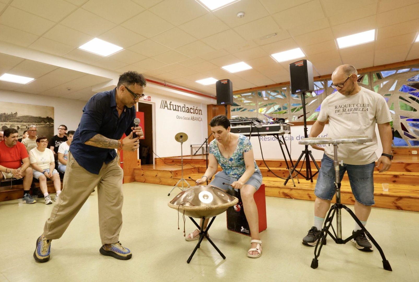 Último concierto de músicoterapia para los participantes en los campamentos de Special Olympics en la Residencia de Estudiantes de Afundación