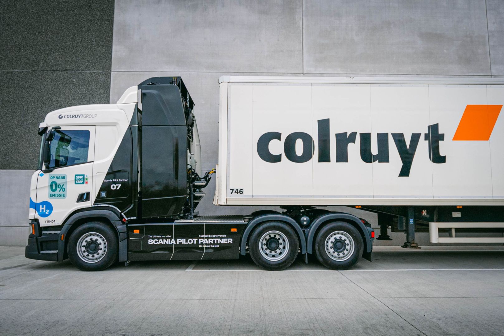 Colruyt Group en Scania pionieren met waterstoftrucks in dagelijkse operaties