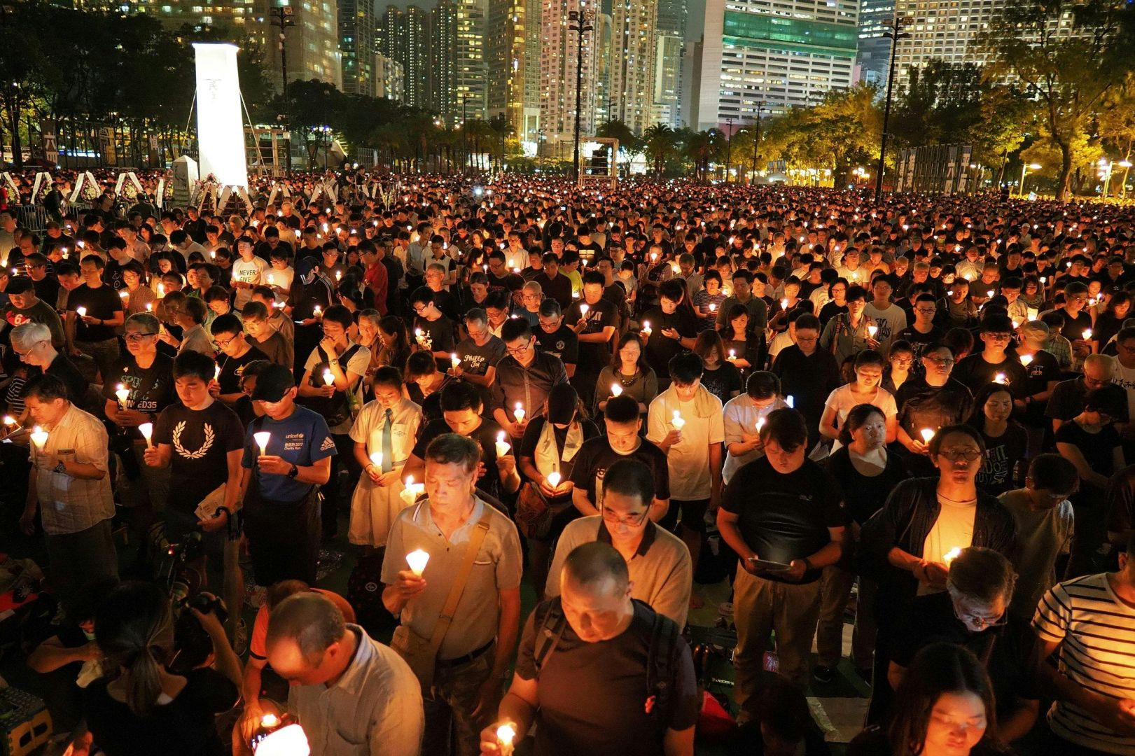 Tiananmen-veroordelingen in Hongkong wissen de Chinese geschiedenis uit