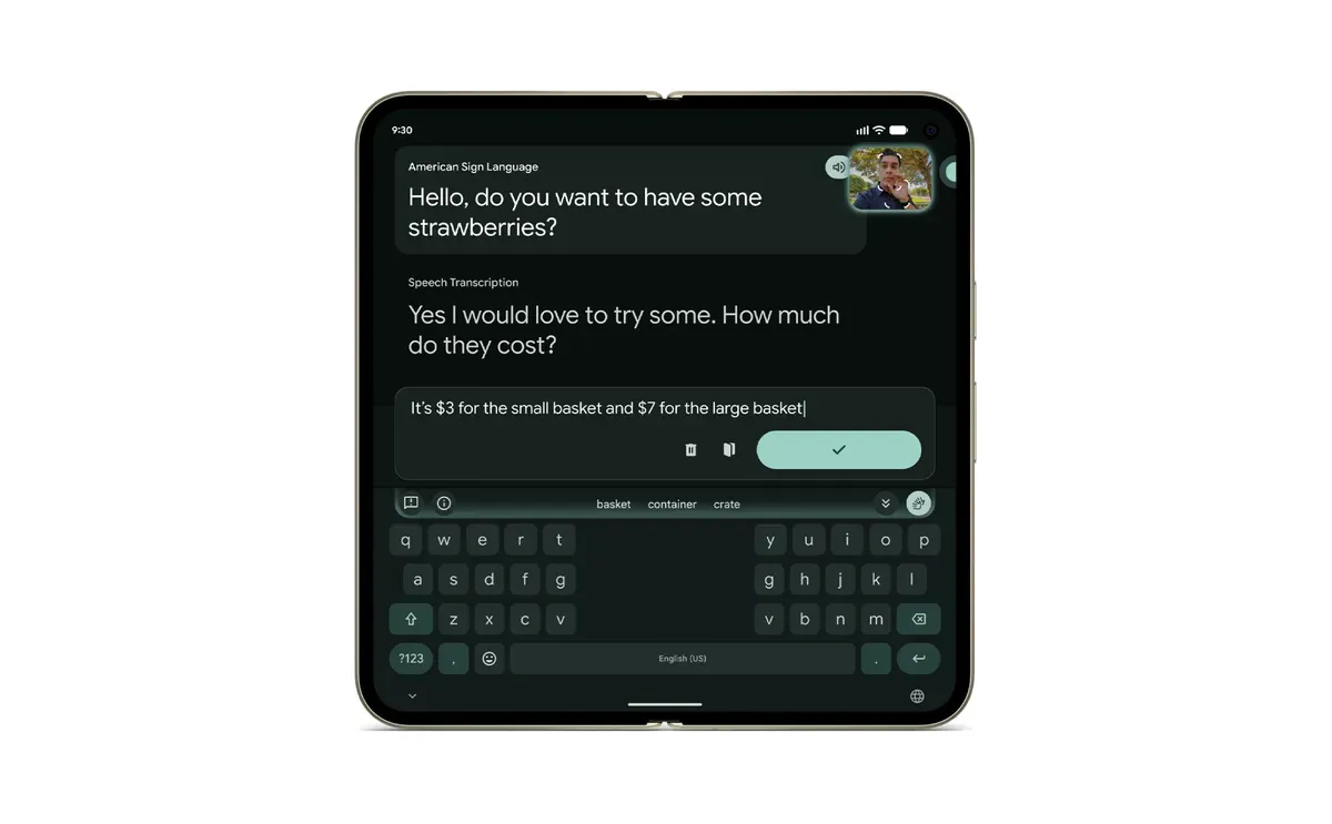 Here's how to use sign-to-text translation on Pixel 11.