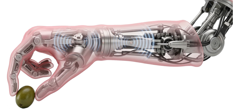 Tecnologia DURI: bracci robotici “dotati di tatto” grazie agli ultrasuoni