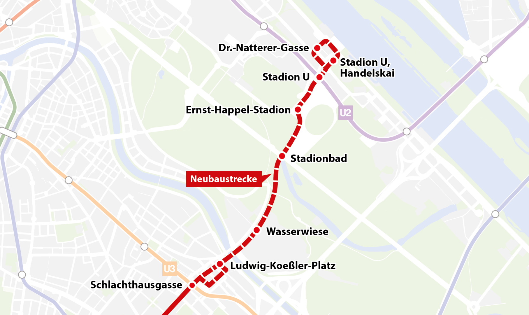 Sima/Reinagl: Strecke frei für die Linie 18: Ab 5. September fährt der 18er bis U2 Stadion
