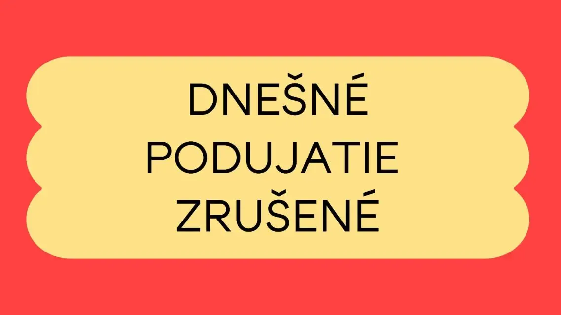 Dnešné kino zrušené z dôvodu nepriaznivého počasia