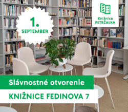 Knižnica Fedinova 7 otvára svoje brány