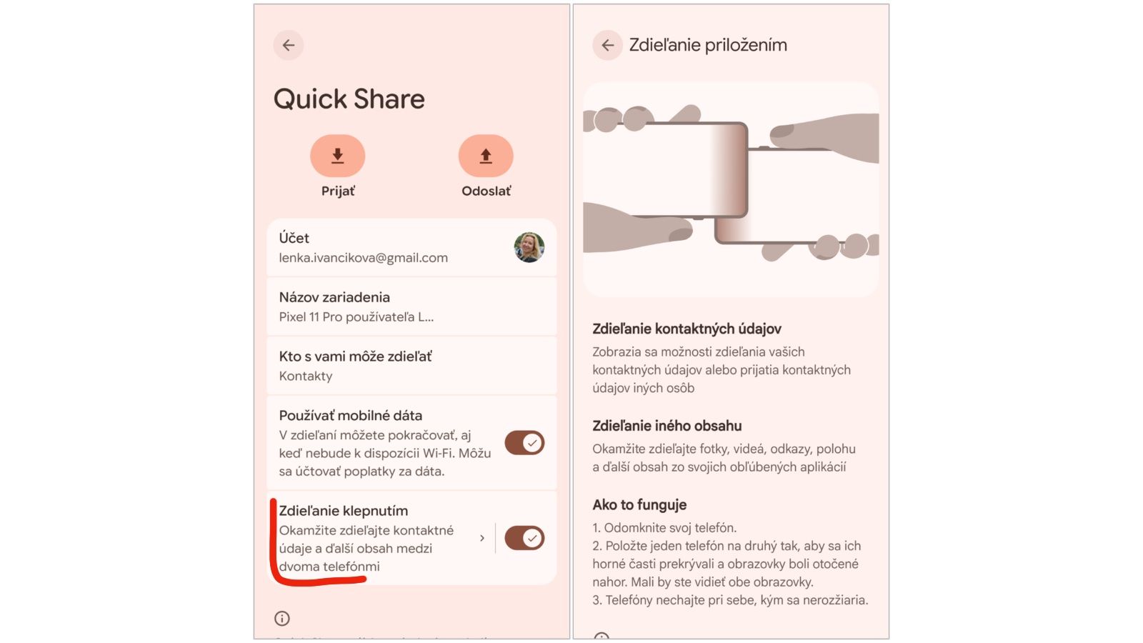 Augustová aktualizácia služieb Google Play prináša zdieľanie priložením telefónov