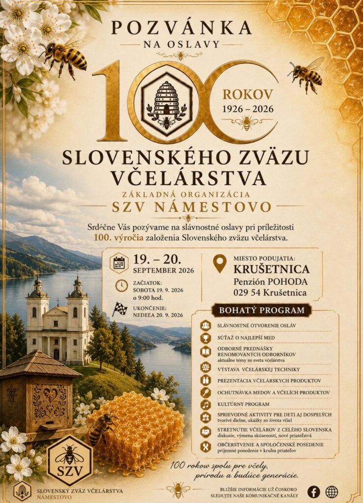 100 ROKOV SLOVENSKÉHO ZVÄZU VČELÁROV - ZÁKLADNÁ ORGANIZÁCIA NÁMESTOVO