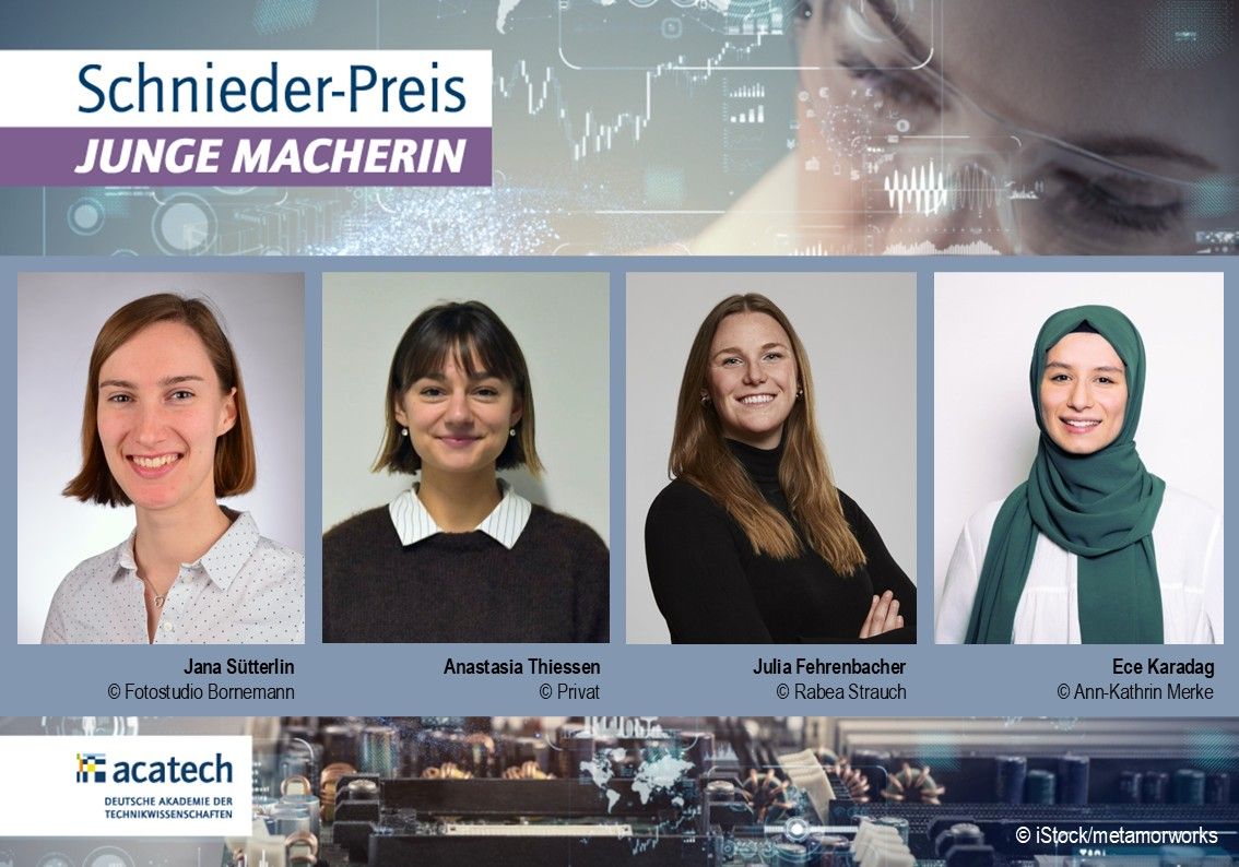 Jana Sütterlin ist die Junge Macherin 2026 – drei Nachwuchswissenschaftlerinnen sind Nominierte