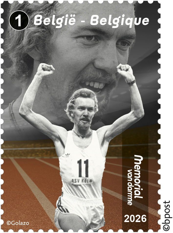 Bpost celebrates 50th Memorial Van Damme with new stamps