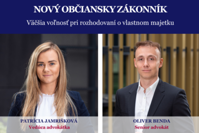 Nový Občiansky zákonník dá ľuďom väčšiu moc nad zmluvami aj dedičstvom