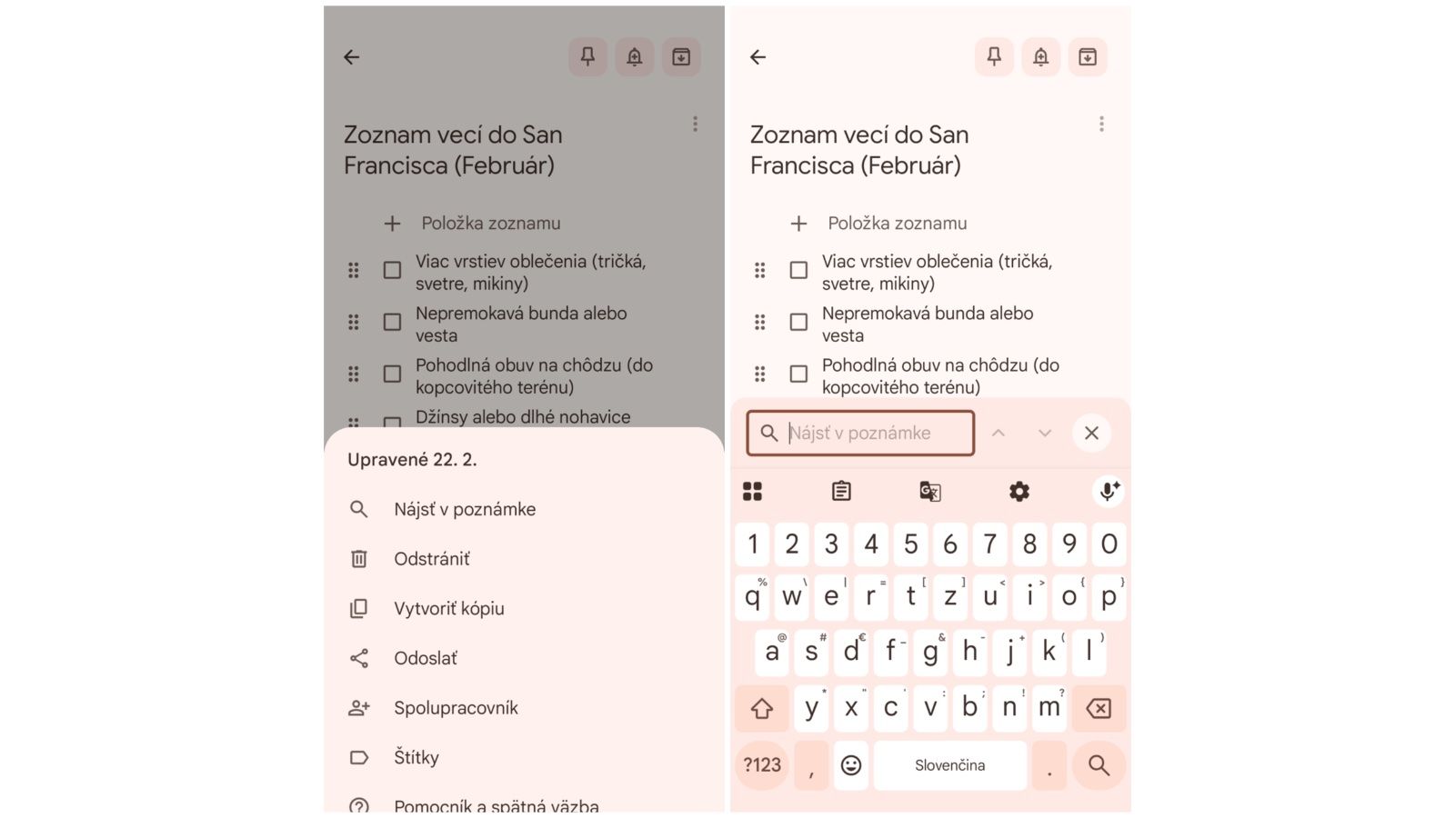 Na toto sme čakali roky. Google Keep konečne hľadá vnútri poznámky