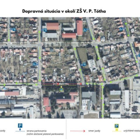 Pri ZŠ V. Paulínyho-Tótha sa jazdí už len v jednom smere