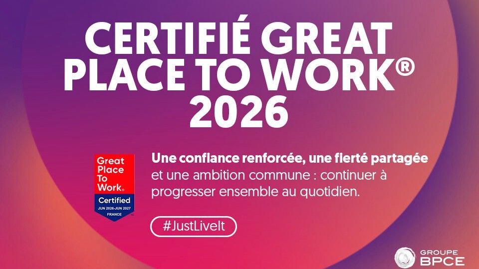 BPCE certifié Great Place To Work® 2026 dans une très large majorité de ses entités, dès la première participation